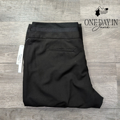 New Directions Slim Leg Dress Pants Black Stretch Career NWT $49 Size 16