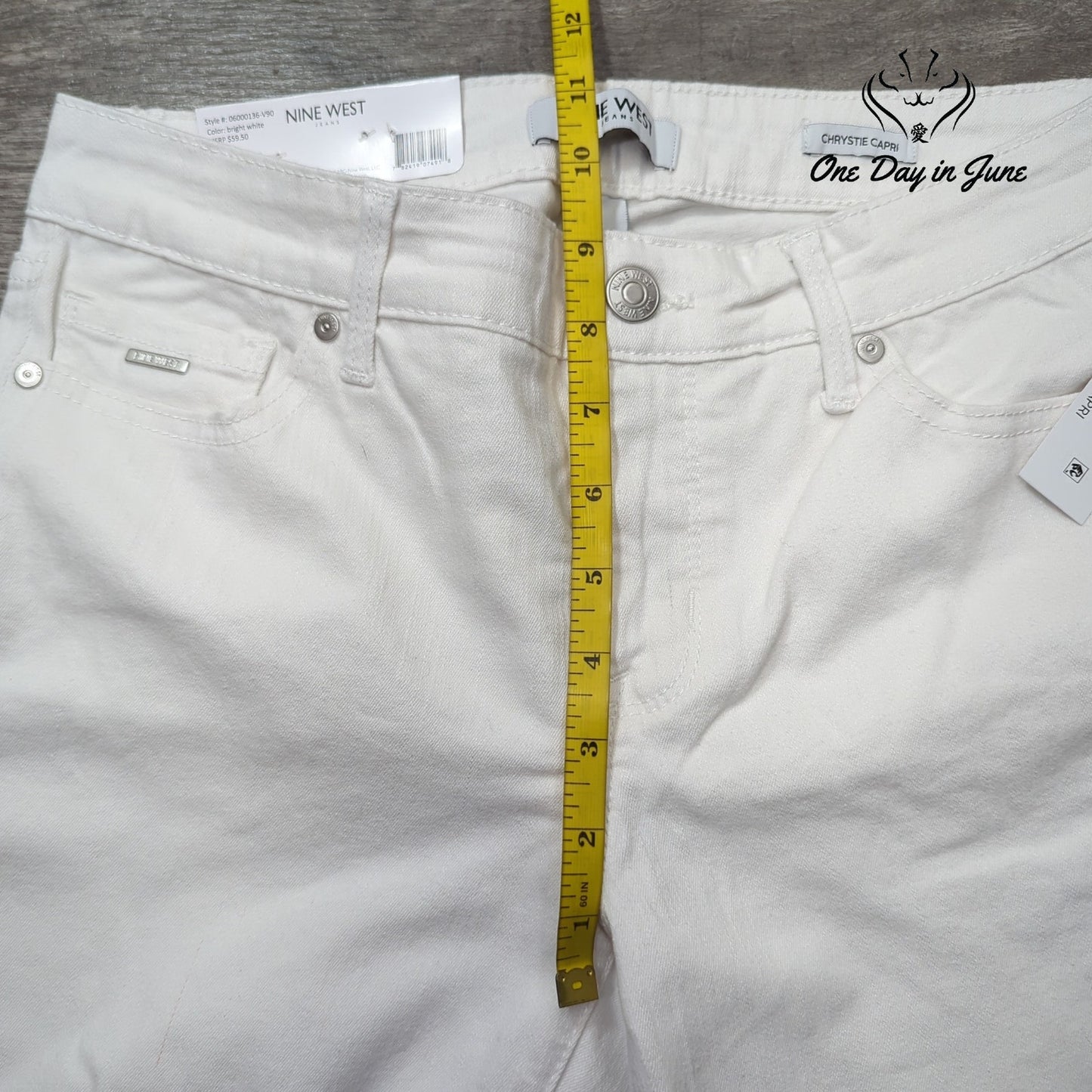 Nine West Chrystie Capri Jeans Size 4