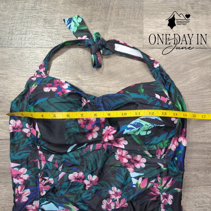 Aleumdr Halter Boyshort One Piece Swimsuit Size 2XL