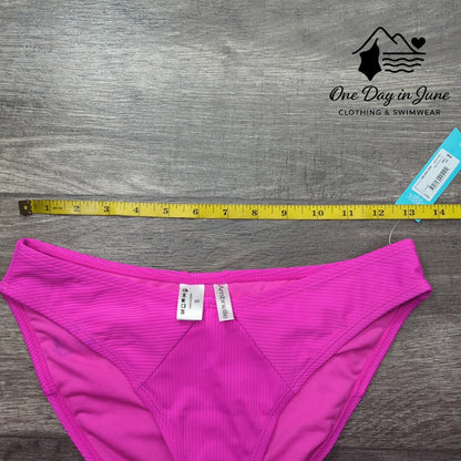 Ambrielle Ribbed Bikini Bottom Size S