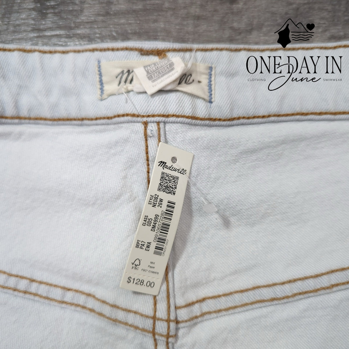 Madewell The Perfect Vintage Wide Leg Jeans White NWT Plus Size 26W