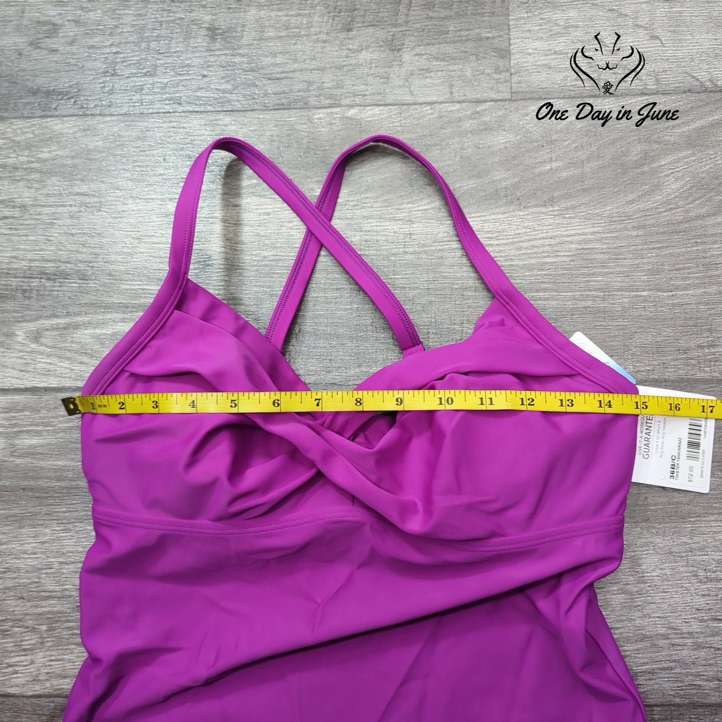 Athleta Twister Tankini Top Size 36 B/C