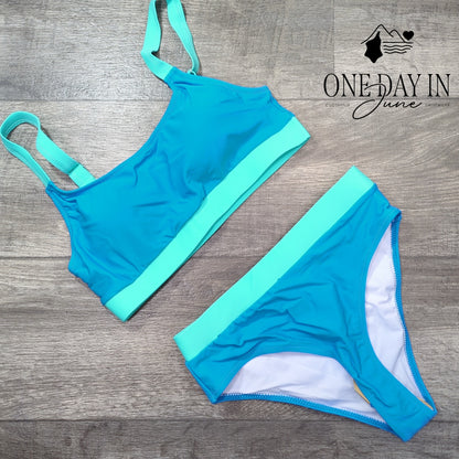 Charmo Crop Bikini Swimsuit Size S