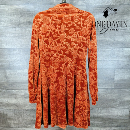 Cider Velvateen Long Sleeve Mini Dress Size L
