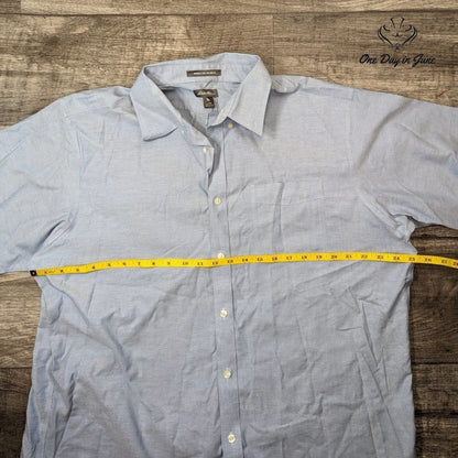 Eddie Bauer Wrinkle Free Relaxed Fit Short Sleeve Shirt Size TXL