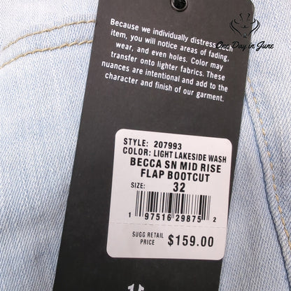 True Religion Becca Mid Rise Bootcut Jeans Size 32 (14)