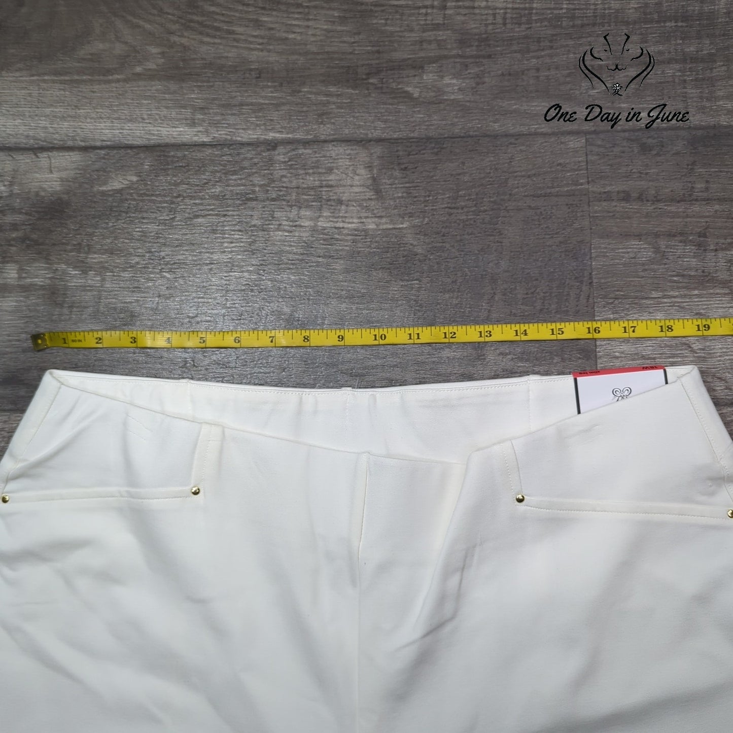 Rafaella Plus Size Slim Leg Comfort Waist Pants Size 18W