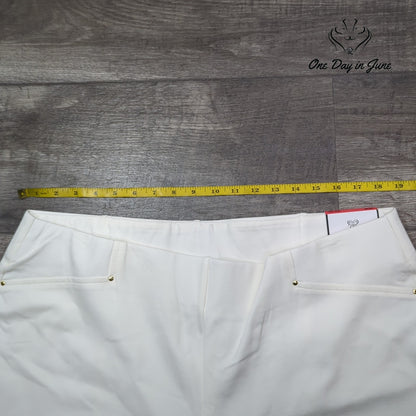 Rafaella Plus Size Slim Leg Comfort Waist Pants Size 18W