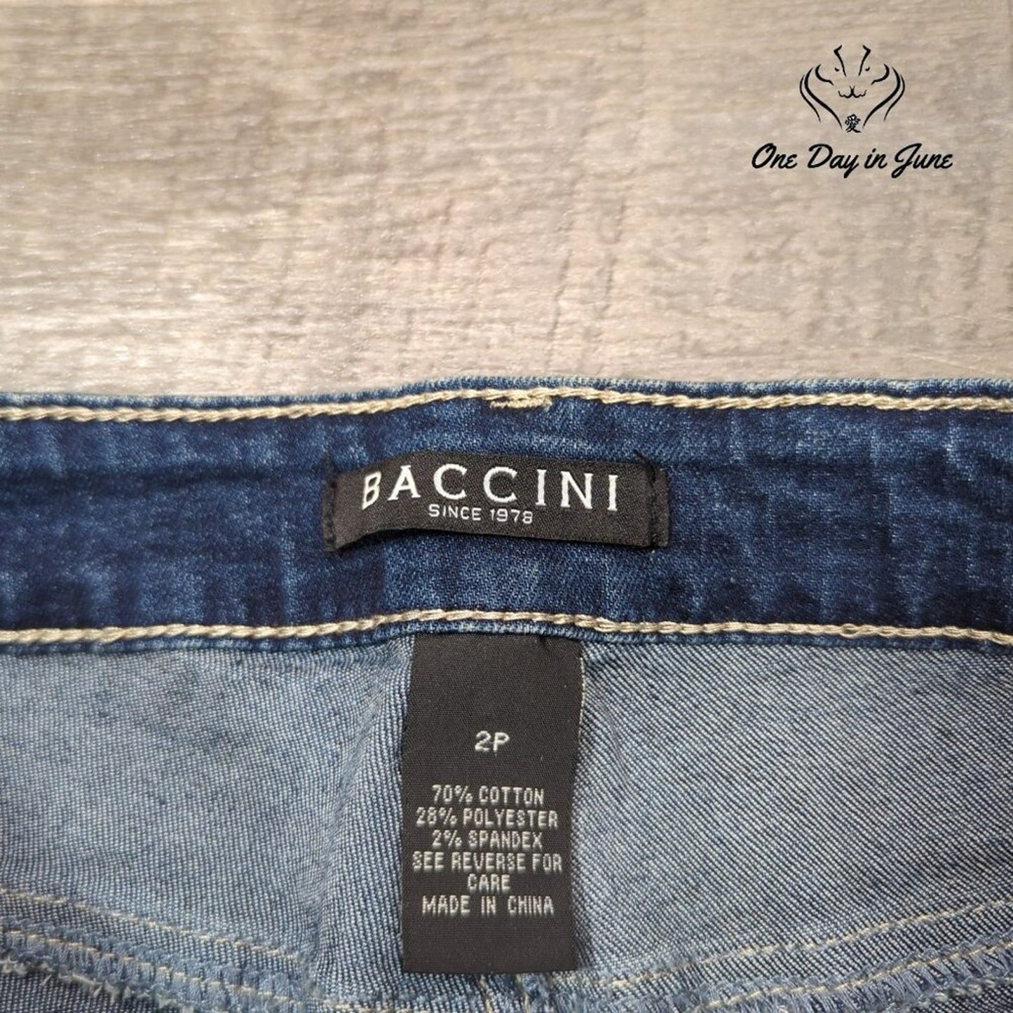 Baccini Petite Polka Dot Cropped Jeans Size 2P