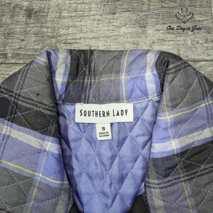 Southern Lady Quilted Zip Front Vest Size S