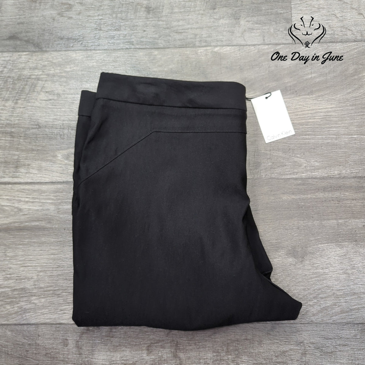 Calvin Klein Petite Modern Essentials Slim Ankle Pants Black NWT Size 14P