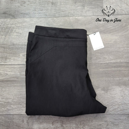 Calvin Klein Petite Modern Essentials Slim Ankle Pants Black NWT Size 14P