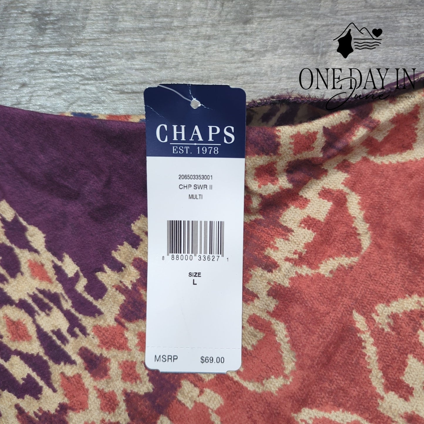 Chaps Pull On Midi Skirt Size L