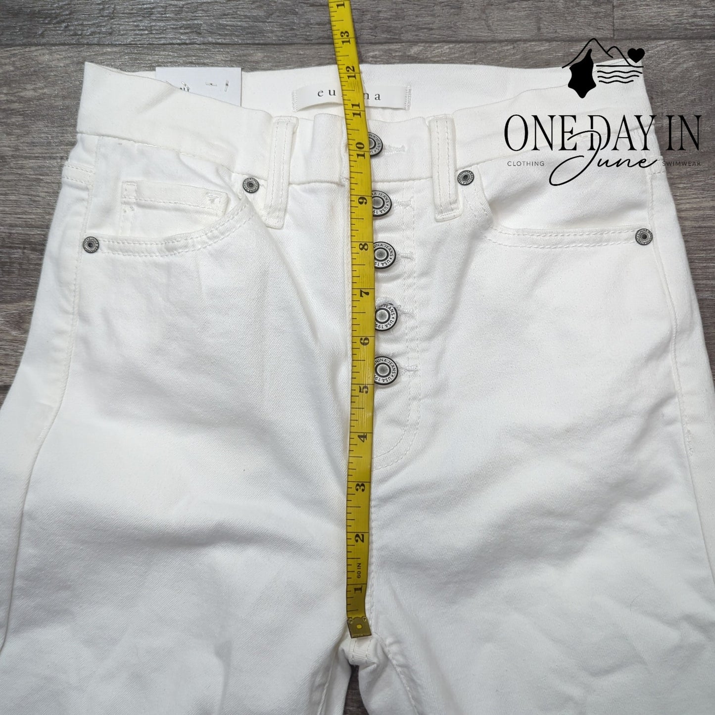 eunina Juniors Kendall Ultra High Rise Skinny Crop Jeans Size 1