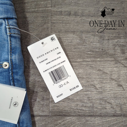 Good American Always Fit Good Leg Skinny Jeans Size 00