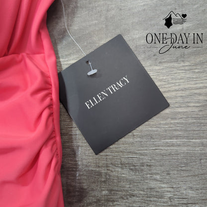 Ellen Tracy Ruffle Tankini Swimsuit Size 14