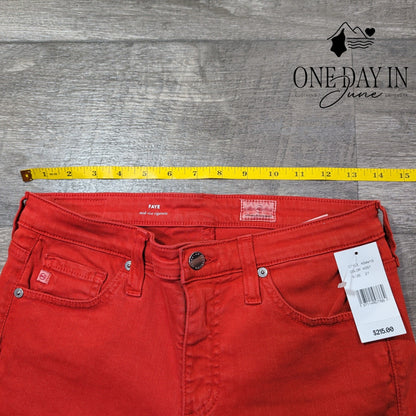 AG Adriano Goldschmied Faye Mid Rise Cigarette Jeans NWT Size 4 (27)