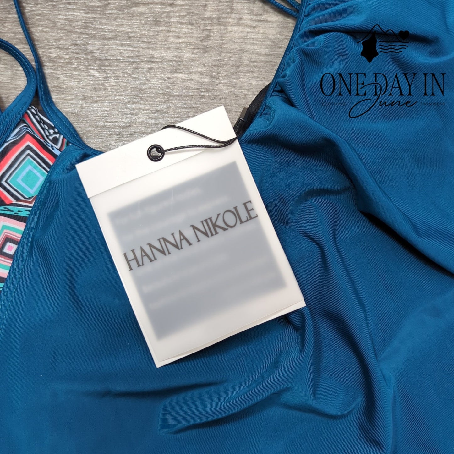 Hanna Nikole Plus Size Ruched Boyshort Double Up Tankini Swimsuit Size 24W