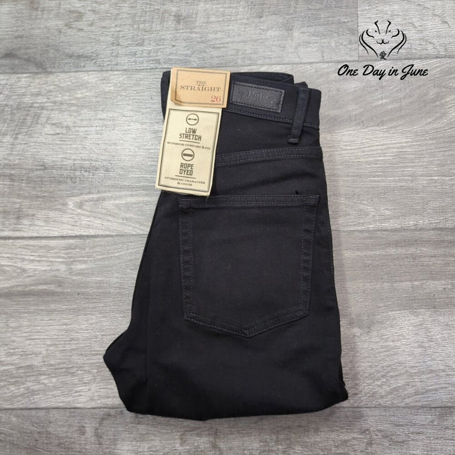 Polo Ralph Lauren The Straight Jeans Womens High Rise Stretch NWT Size 26 (2)