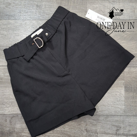 Bishop + Young Monarch D Ring Belted Shorts Size S