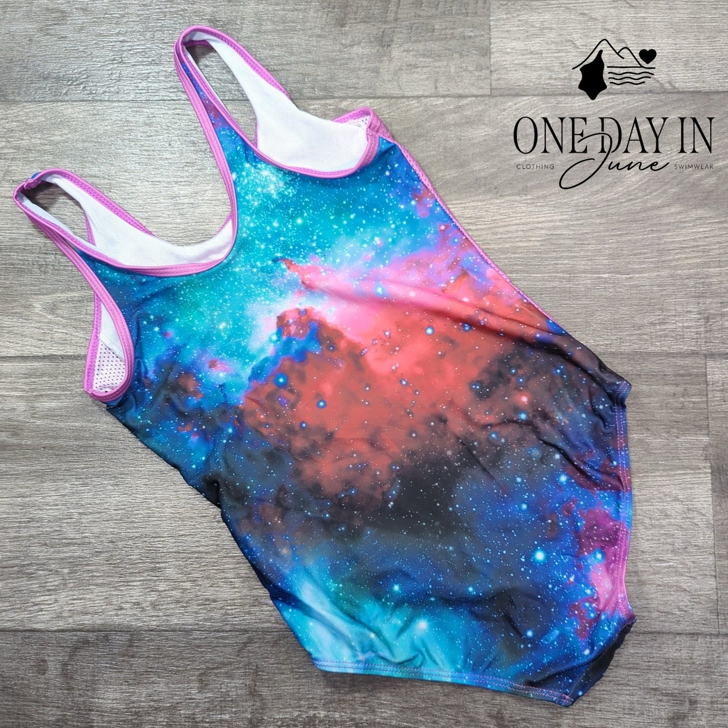 Aleumdr Night Sky One Piece Swimsuit Size 10T