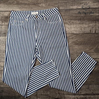 Dance & Marvel Striped Ankle Jeans Size L