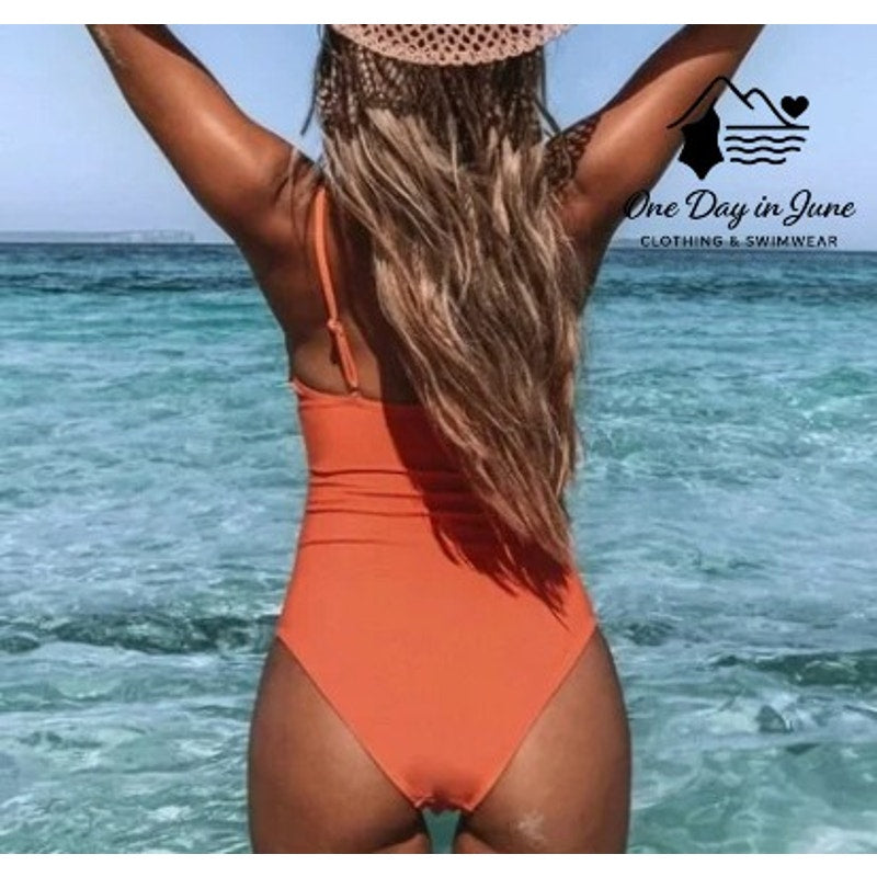 Cupshe V Neck On Piece Swimsuit Size L