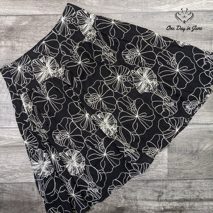 Chico's Embroidered A Line Skirt Size 0 (4)
