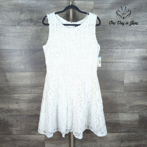 metaphor Sleeveless Lace Layered Mini Dress Size 14