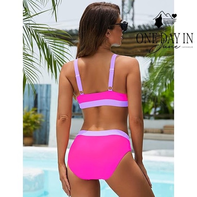 Adisputent Crop Bikini Swimsuit Size L