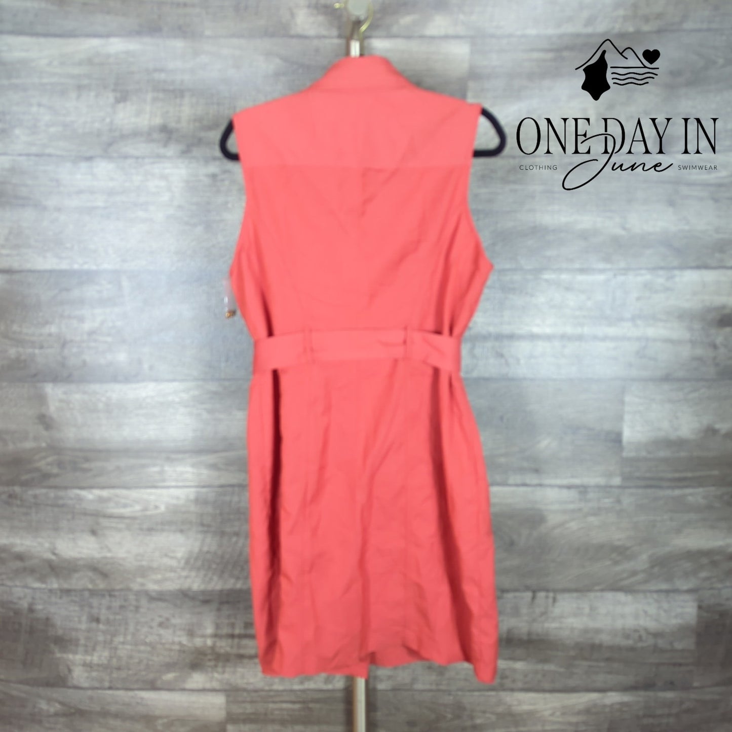 Shara Snap Front Belted Mini Dress Size 14