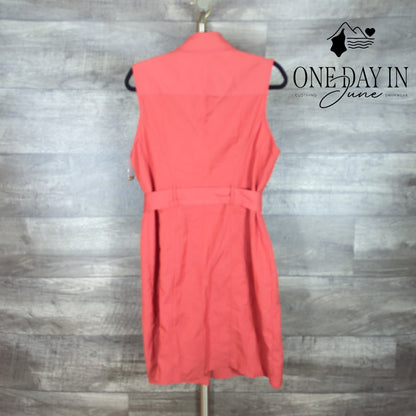 Shara Snap Front Belted Mini Dress Size 14