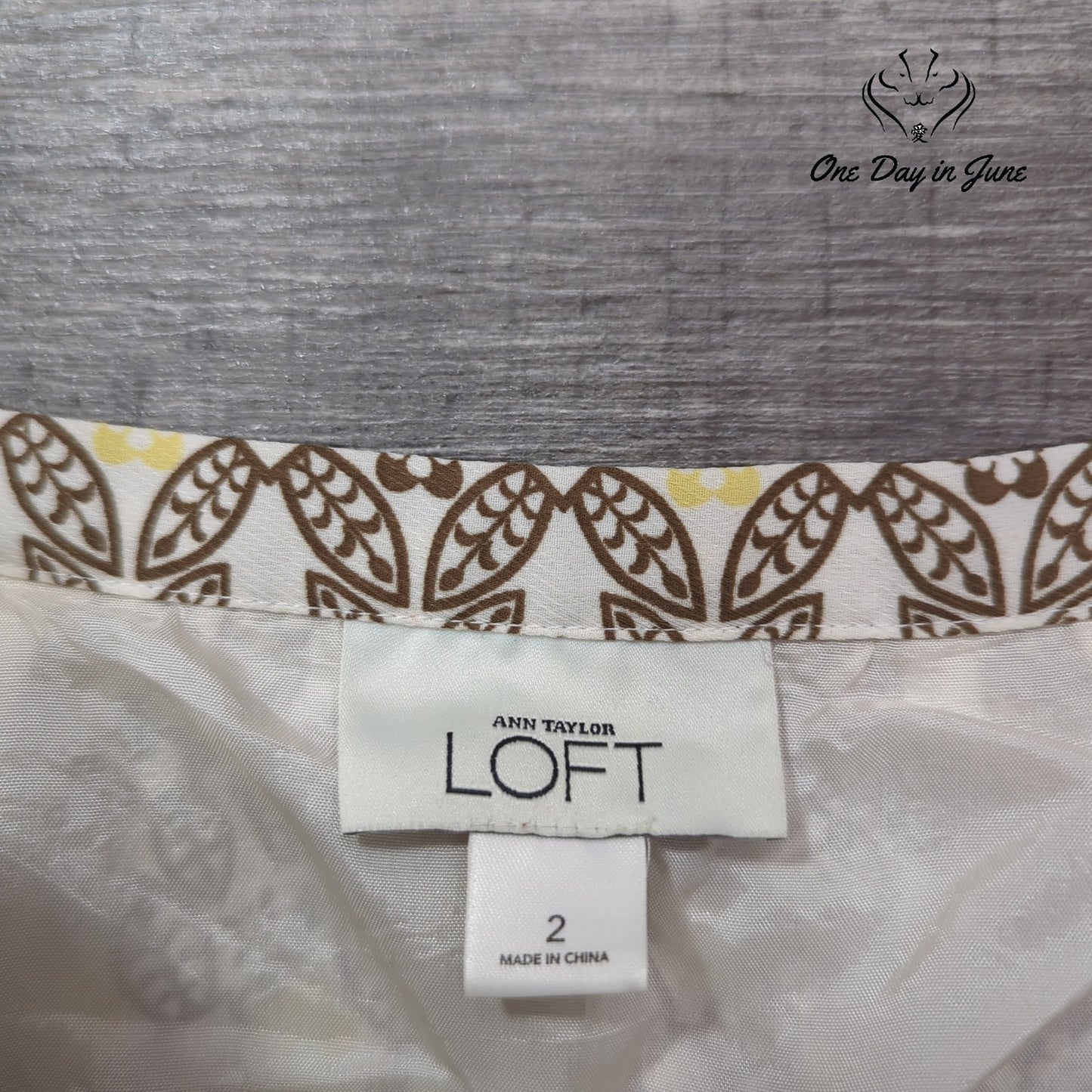 Loft A Line Midi Skirt Size 2