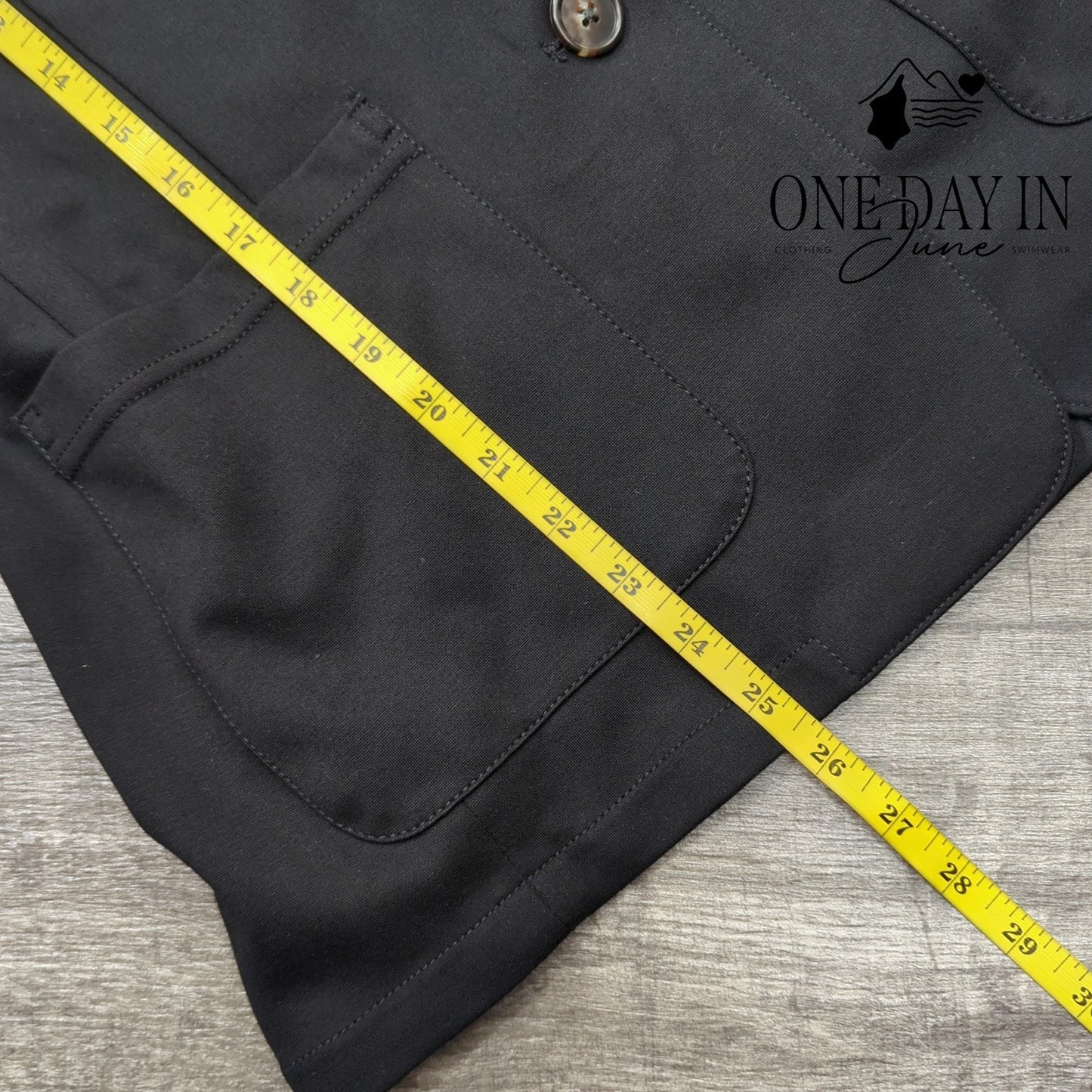 J.Crew Patch Pocket Blazer Italian Ponte Black Mario Bellucci NWT Size 10