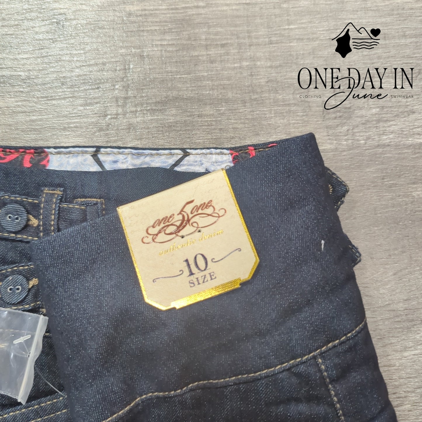 One5One High Waist Denim Shorts Size 10