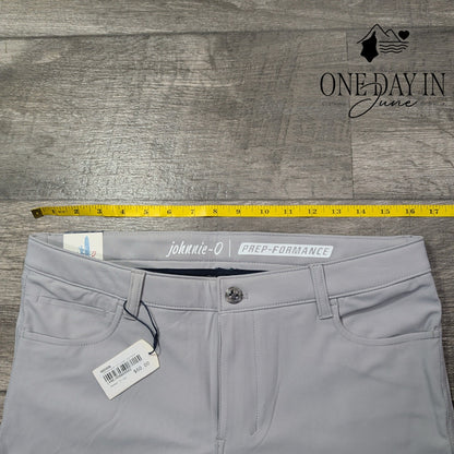 Johnnie-O Boys PREP-FORMANCE Straight Leg Performance Pants Gray NWT Size 16