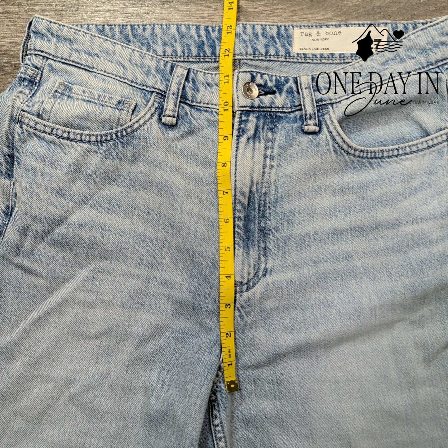 Rag & Bone The Cloud Lori Jeans Light Wash Wide Leg NWT $278 Size 4 (27)