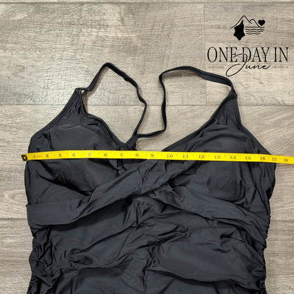 B2Prity Cross Front One Piece Swimsuit Size 2XL