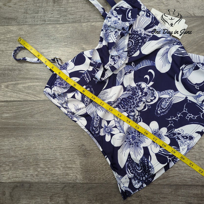 Island Escape Tahiti Bandini Tankini Top Size 6