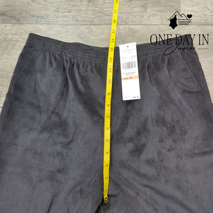 Alfred Dunner Pull On Corduoy Pants Size 12