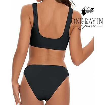 Beautikini Crop Period Swimwear Bikini Swimsuit Size L