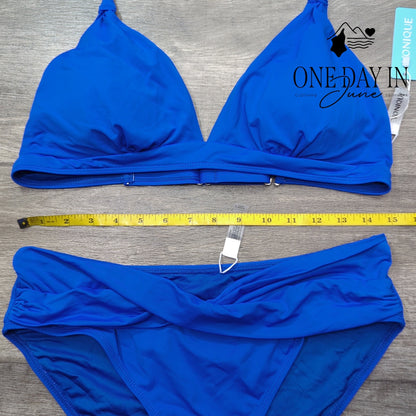 Yonique Halter Bikini Swimsuit Size L