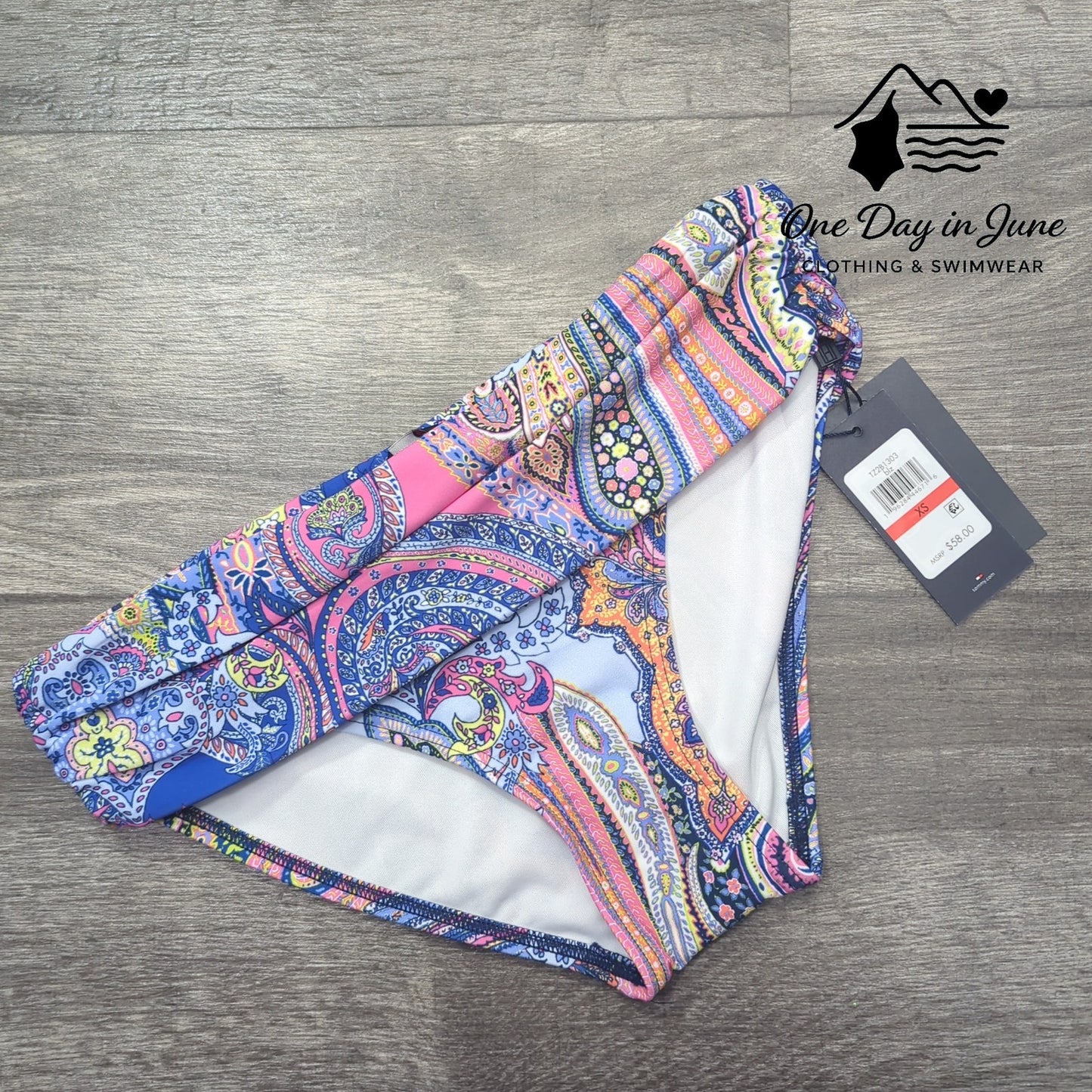 Tommy Hilfiger Fold Over Bikini Bottom Size XS