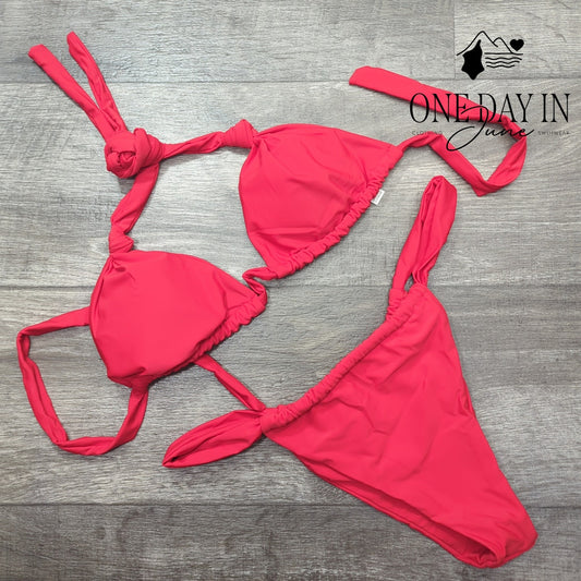 CharmLeaks Halter Triangle Bikini Swimsuit Size XL