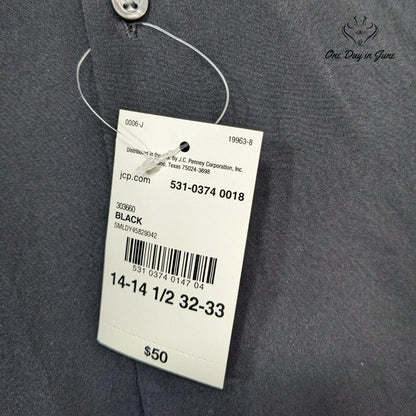 J. Ferrar Slim Stretch Button Down Shirt Size S 14-14.5