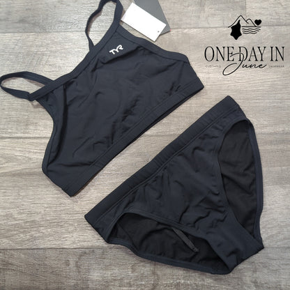TYR Durafast Crop Training Bikini Swimsuit Size M