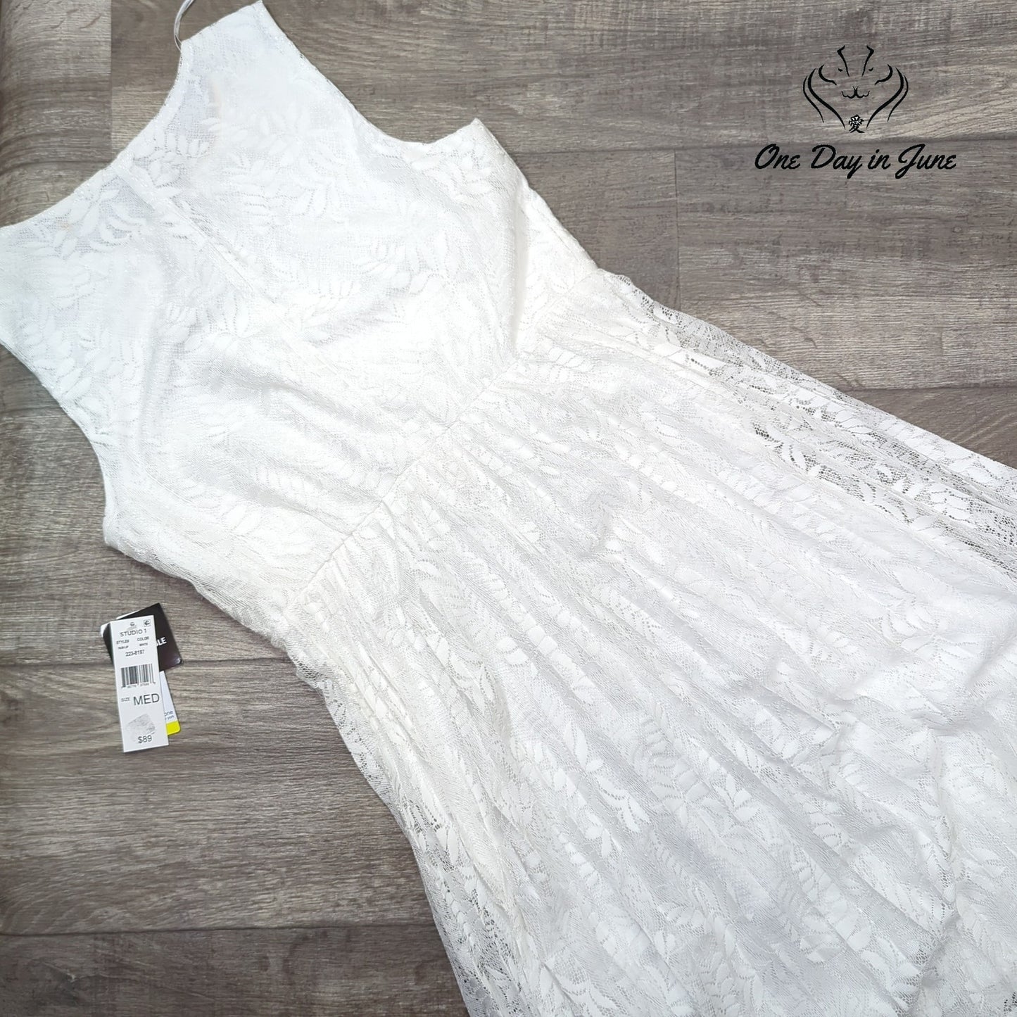 Studio One Sleeveless Layered Dress Size M