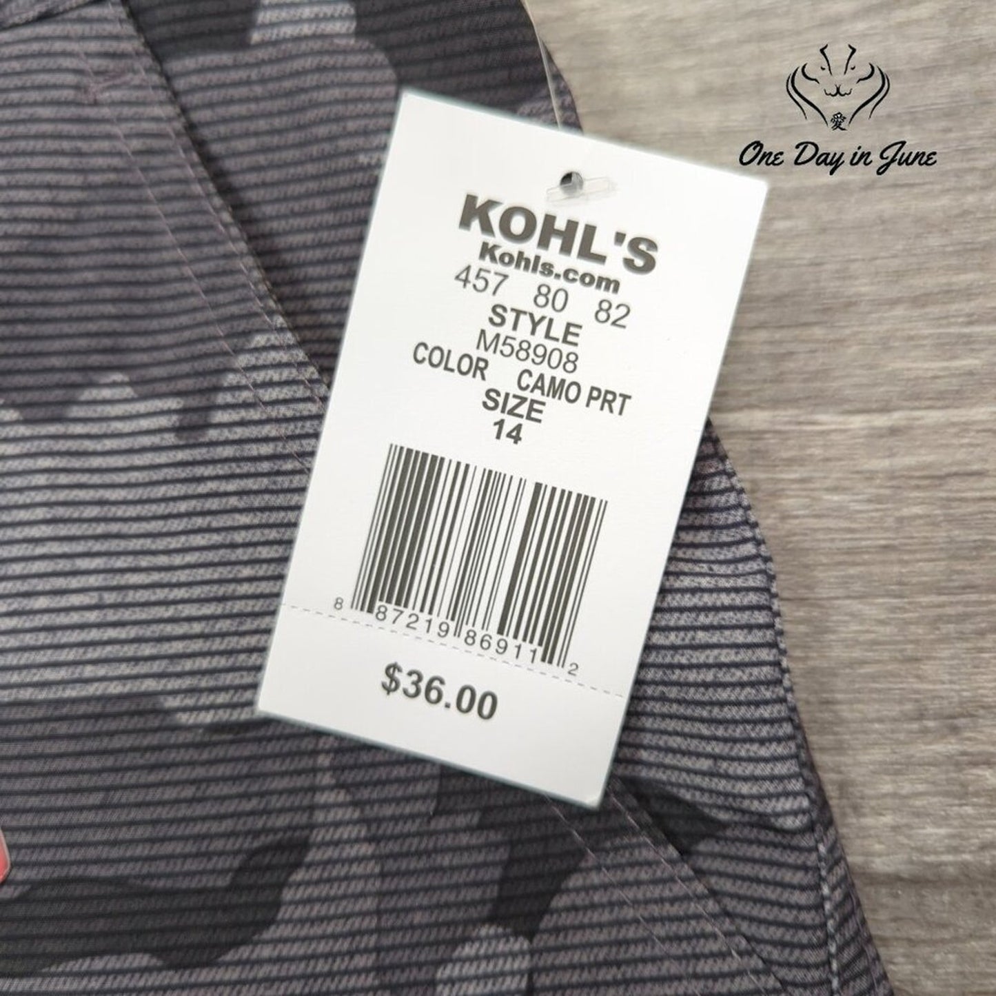 Xersion Camo Print Performance Shorts Size 14