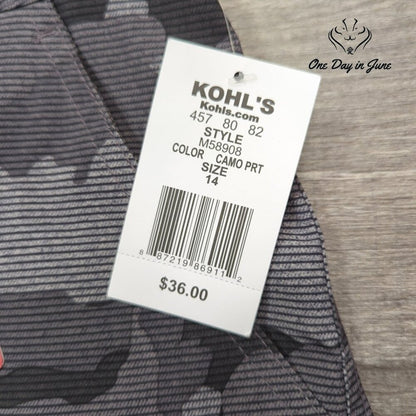 Xersion Camo Print Performance Shorts Size 14