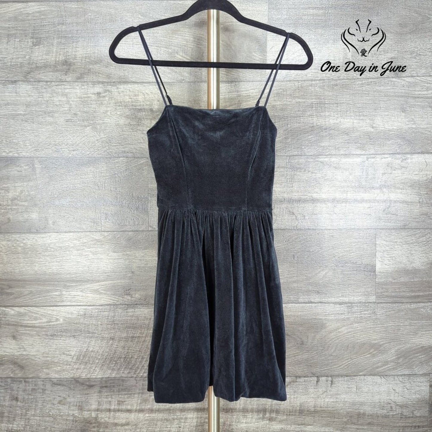 Abercrombie & Fitch Spaghetti Strap Velour Mini Dress Size XS